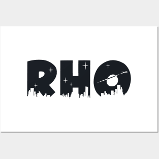 Rho Cityscape Letters Posters and Art